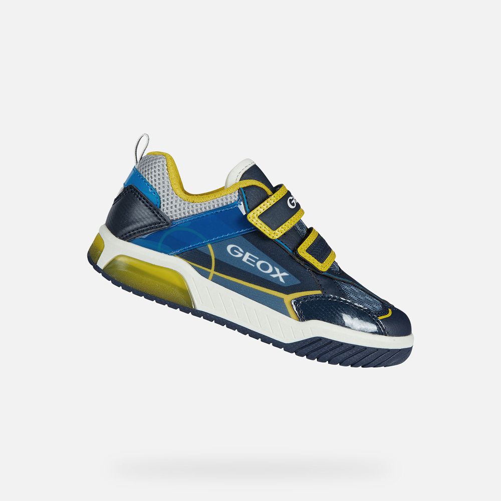 Geox Sneakers Navy/Yellow Inek - Geox Boys Shoes - FYXHPI145